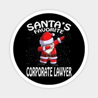 Santas Favorite Corporate Lawyer Christmas Magnet